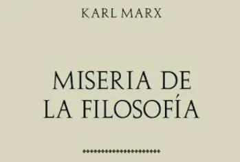 artwork cover for reseña of karl marx's Miseria de la Filosofía